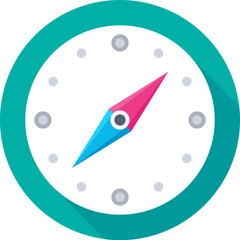 Compass Colored Vector Icon