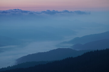 Lever de soleil sur les Vosges