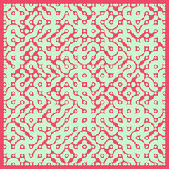 Color truchet tiling connections illustration