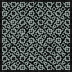 Color truchet tiling connections illustration