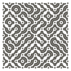 Color truchet tiling connections illustration