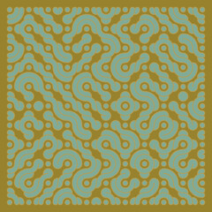 Color truchet tiling connections illustration