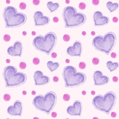 seamless pattern hearts shapes 