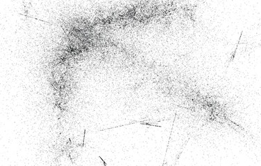 Dark Messy Dust Overlay Distress Background. Easy To Create Abstract Dotted, Scratched, Vintage Effect With Noise And Grain 
