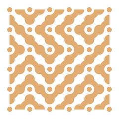 Color truchet tiling connections illustration