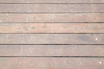 Cracked old gray wood texture with horizontal stripes used for background