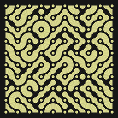 Color truchet tiling connections illustration