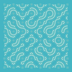 Color truchet tiling connections illustration