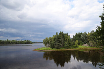 Fototapeta na wymiar Landscape at the Kouchibouguac National Park, Canada