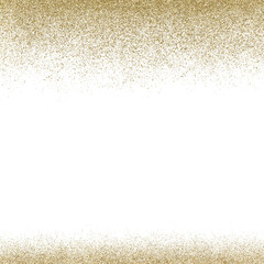 Square gold glitter frame PNG transparent. - 530822523