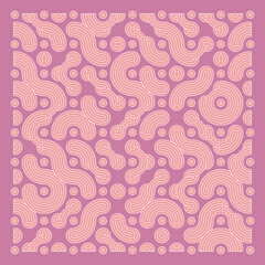 Color truchet tiling connections illustration