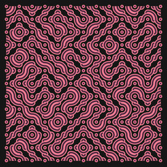 Color truchet tiling connections illustration