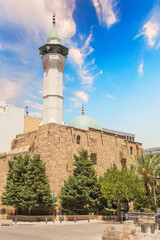 Fototapeta na wymiar Beautiful view of Mansour Assaf - Mosque and Downtown Beirut, Lebanon