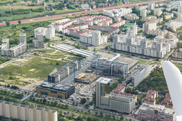 aerial view of the Warsaw
