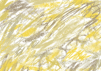 Abstract colorful crayon on white background