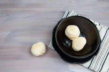 delicious pão de queijo on the table