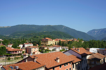 Fototapeta na wymiar View of Bassano del Grappa, Italy