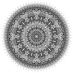 Mandala Shapes Easy For Coloring Vector mandala flower oriental flower pattern illustration henna