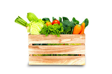 Banner design concept of fresh organic and vegetables png