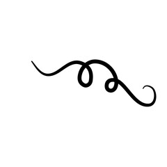 Vintage swirl flourish