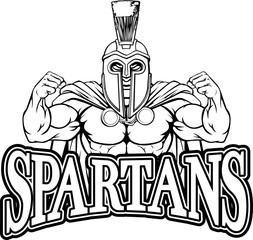 Spartan Trojan Sports Mascot
