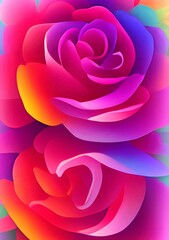 beautiful rose flower pattern background