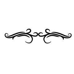 Vintage swirl flourish text divider