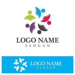 Obraz premium Community logo and symbol vector