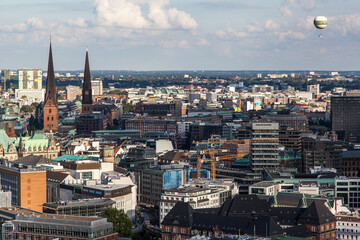 Obraz premium aerial view of Hamburg