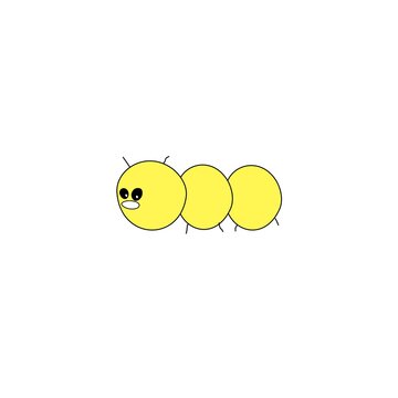 recommend clip art: Ant cartoon character with cute facial expression
