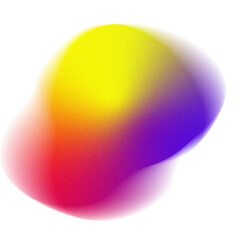 Grainy Gradient Blob Shape Element