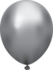 realistic chrome balloon 3d