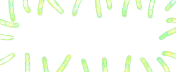 Colorful hand drawn with cute grunge square frames and borders for kids products.