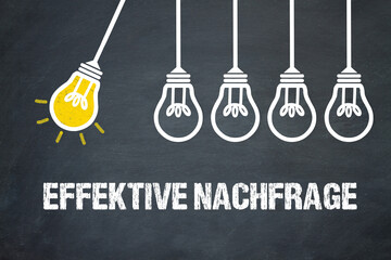 Fototapeta premium effektive Nachfrage 