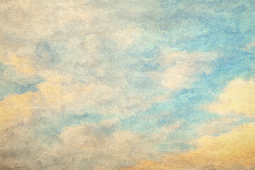 vintage watercolor clouds