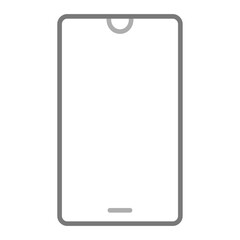 Smart Phone Greyscale Line Icon