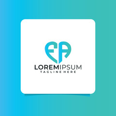 fa letter design for logo and icon.az typography for technology, business and real estate brand.az monogram logo.vector