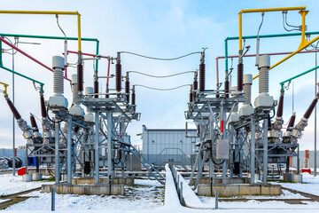 Electrical transformer, equipment for stepping up or stepping down voltage, high voltage power plant