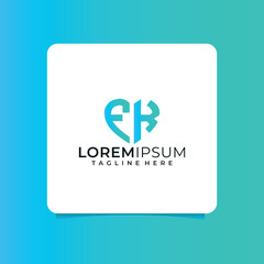  fk letter design for logo and icon.az typography for technology, business and real estate brand.az monogram logo.vector