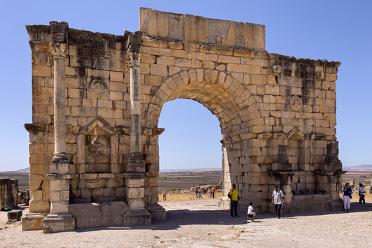 The ancient Roman city of Volubilis nearby Meknes