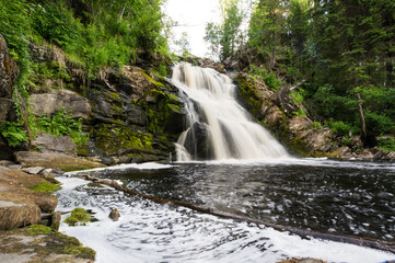 Yukankoski waterfall (also known as White bridges) on the river Kulismayoki