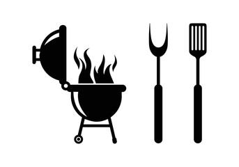 Barbeque tool design illustration vector eps format , suitable for your design needs, logo, illustration, animation, etc.