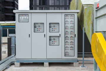 Transformer cabinet, Outdoor electric control box. Power supply boards 