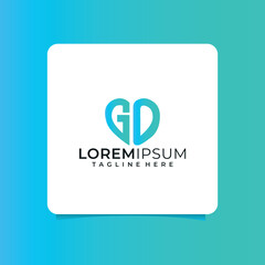  go letter design for logo and icon.az typography for technology, business and real estate brand.az monogram logo.vector