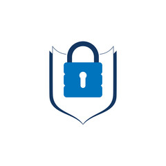 Security Shield Logo Icon Design isolated on white background