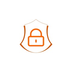 Security Shield Logo Icon Design isolated on white background