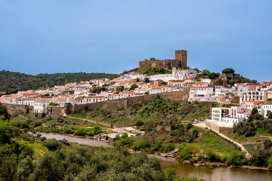 The city of Mertola, Portugal