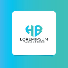  hb letter design for logo and icon.az typography for technology, business and real estate brand.az monogram logo.vector