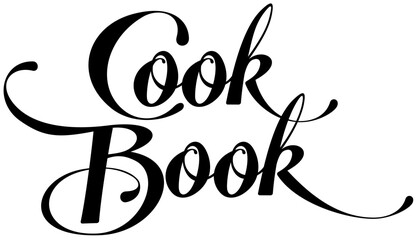 Cook Book - custom calligraphy text
