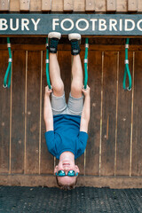 Boy playing in the park